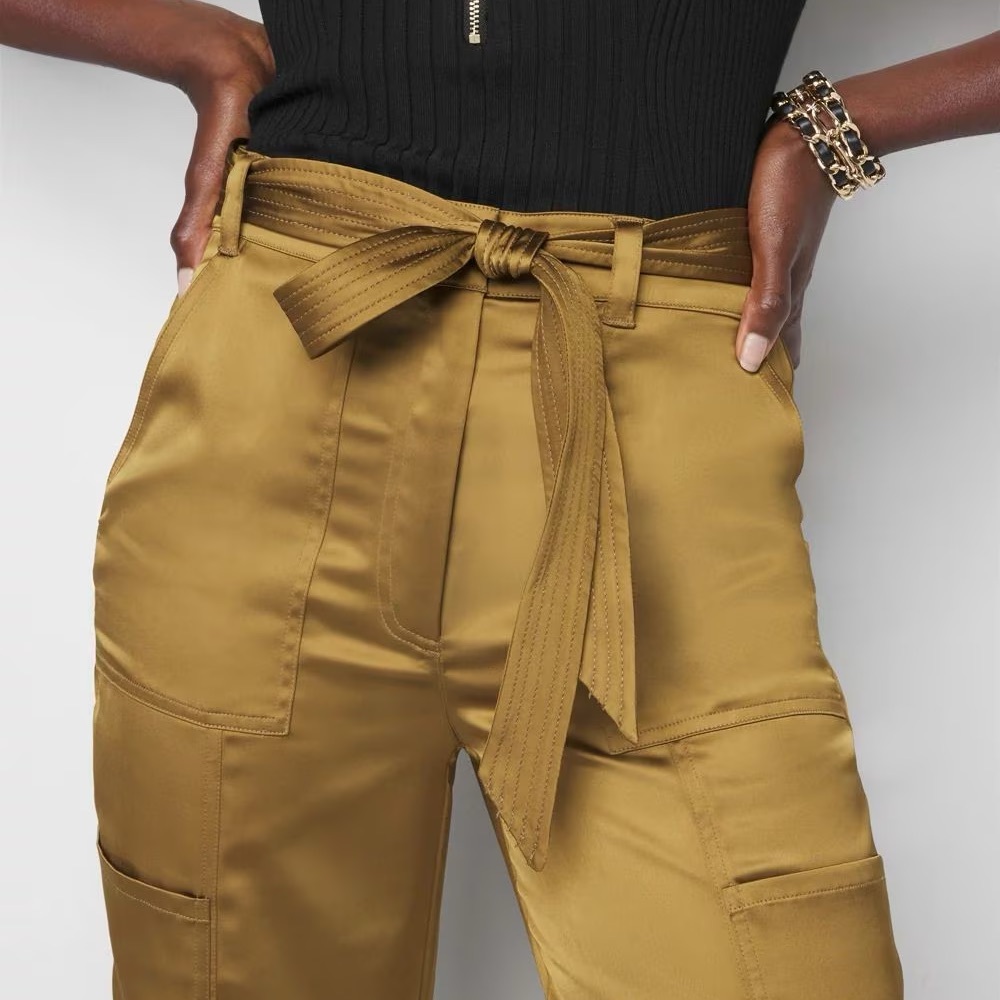 WHBM Utility Belted Wide Leg Trouser
